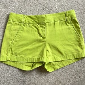 Bright J Crew Chino Shorts